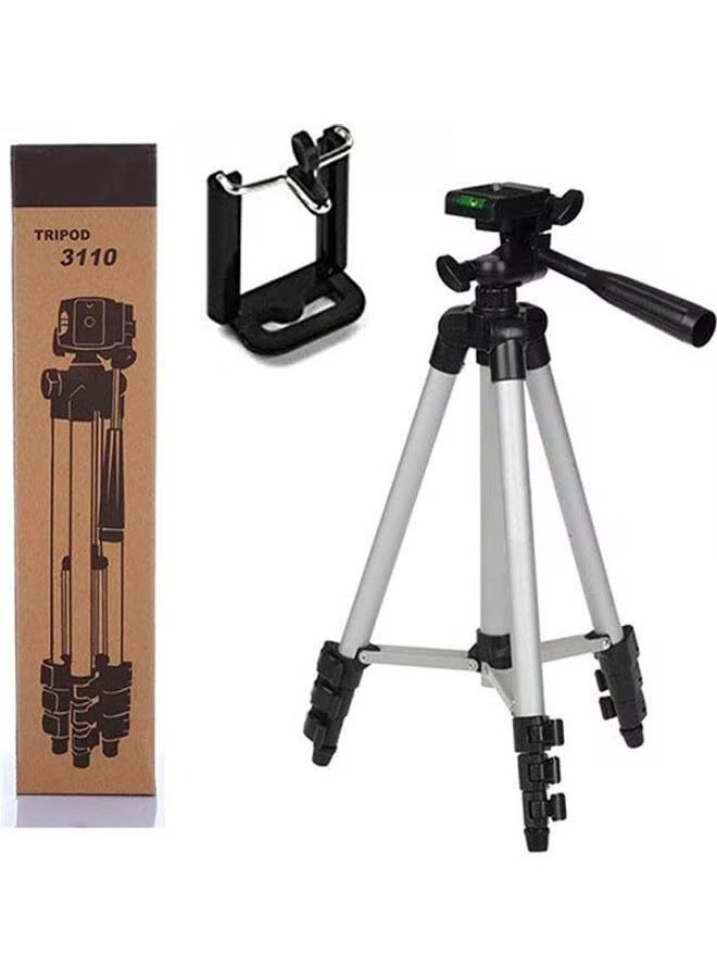 Tripod Stand For Mobile Phones Aluminum Tripod Silver-Black