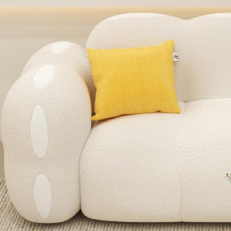 Comfynest Modern Sherpa Upholstered Sofa - Image 4