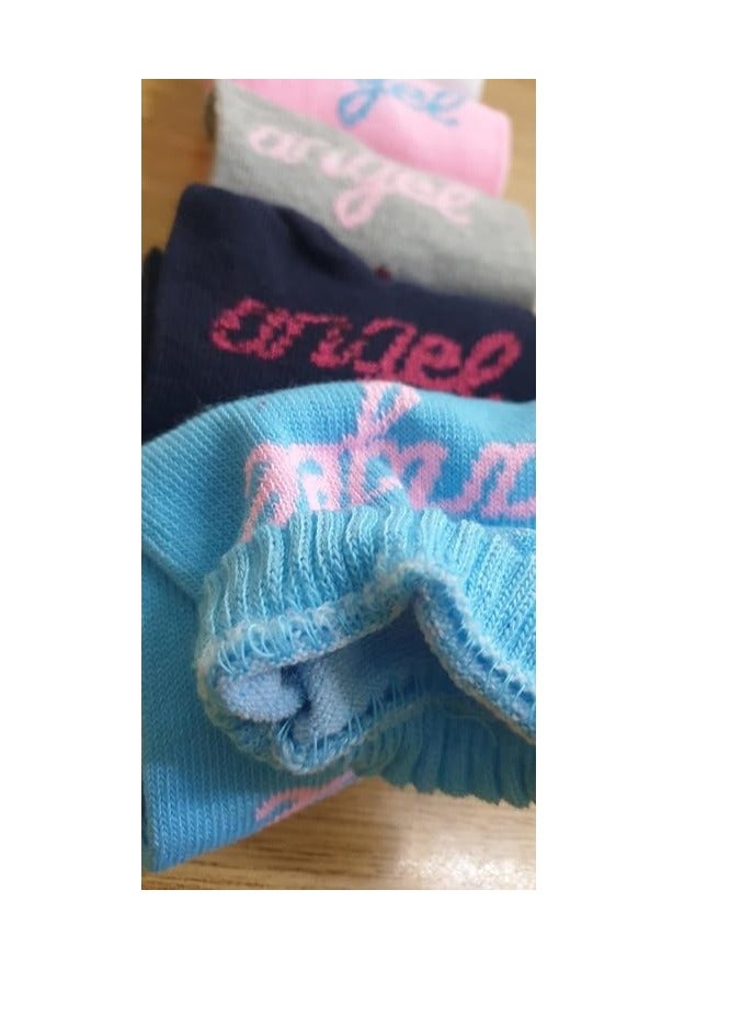 6 Pairs Multicolor Women Girls Short Ankle Length Socks Comfortable Soft Suitable for Running Jogging Fitness Home Daily Life  - Image 2