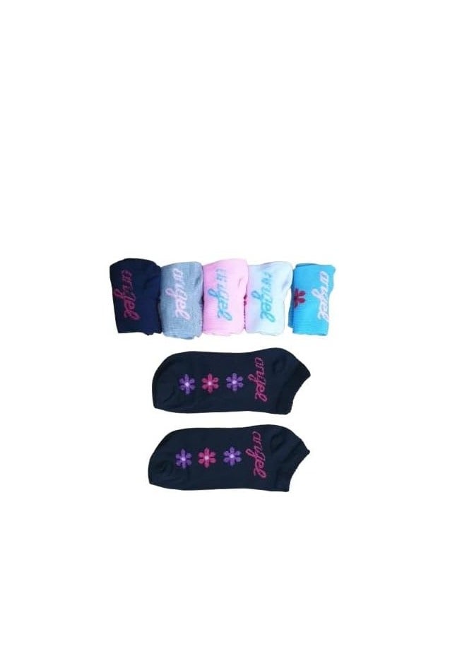 6 Pairs Multicolor Women Girls Short Ankle Length Socks Comfortable Soft Suitable for Running Jogging Fitness Home Daily Life  - Image 3
