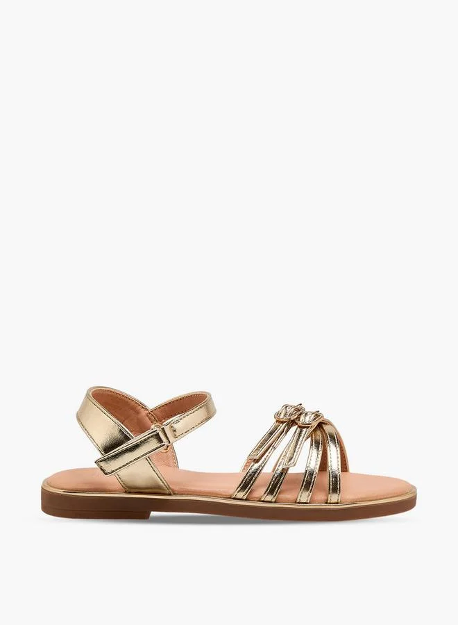 Flora Bella By Shoexpress Flora Bella Girls Embellished Buckle Detail Sandals