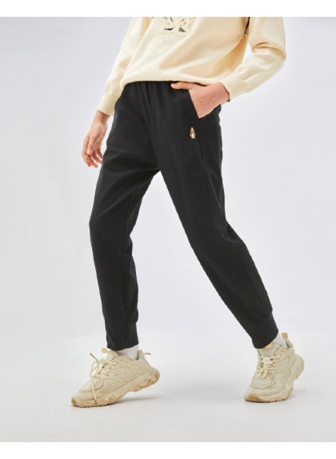 Hush Puppies Girls' Cotton Sports Pants Spring And Autumn Wear Children's Knit Long Pants Thin Pants Outdoor Running - Image 1