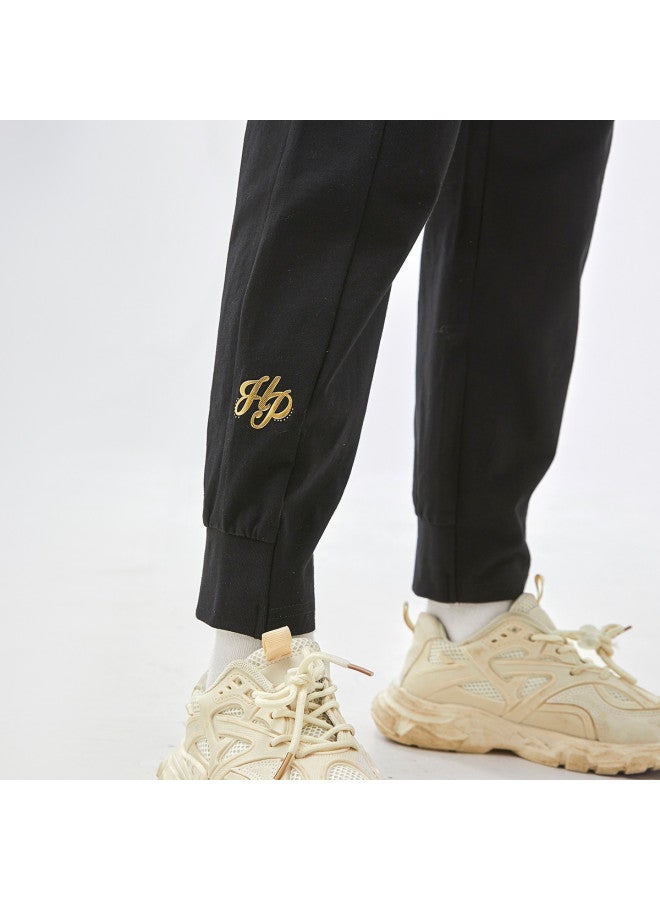 Hush Puppies Girls' Cotton Sports Pants Spring And Autumn Wear Children's Knit Long Pants Thin Pants Outdoor Running - Image 4