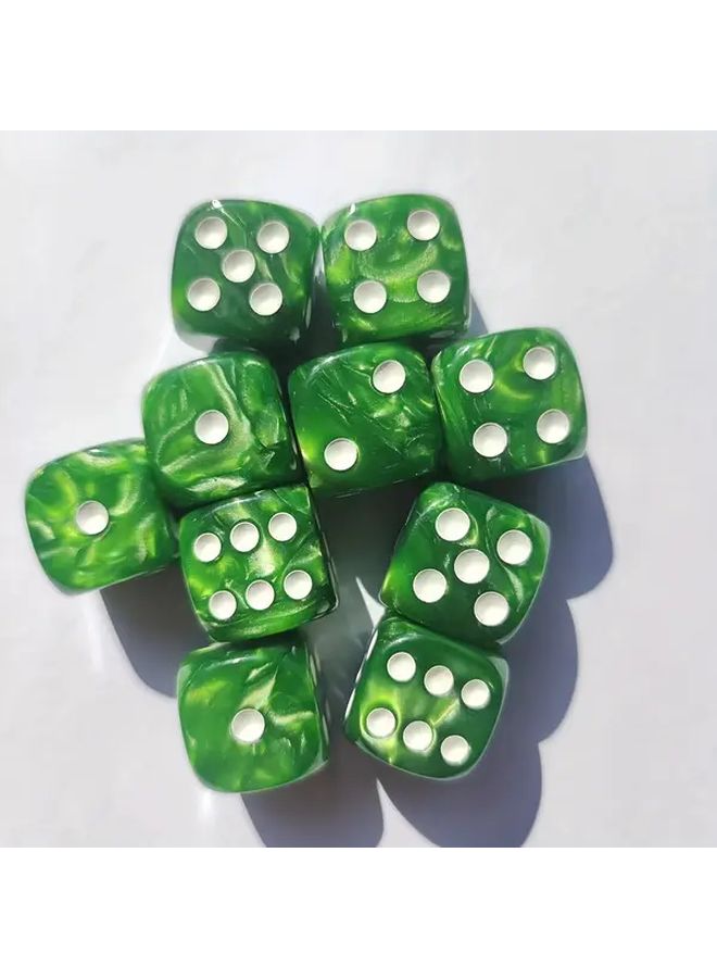 10Pcs Blue And Purple Pearl Pattern Dice 16MM Game Accessories - Image 4