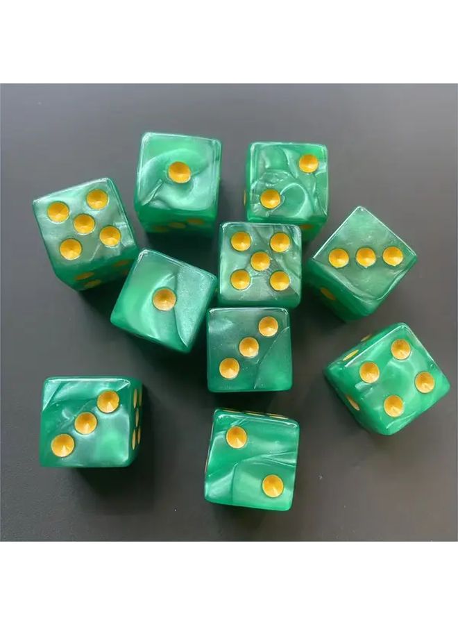 10Pcs Blue And Purple Pearl Pattern Dice 16MM Game Accessories - Image 5