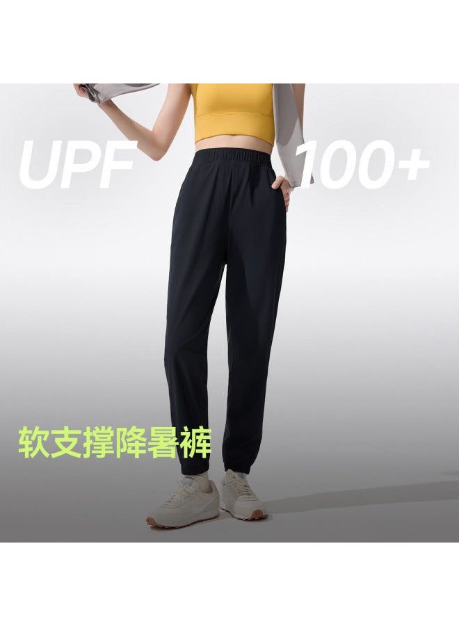Beneunder سروال نسائي جديد، بنطال واسع الساقين غير رسمي، قماش سريع الجفاف وبارد، ملابس خارجية ضيقة - Image 2