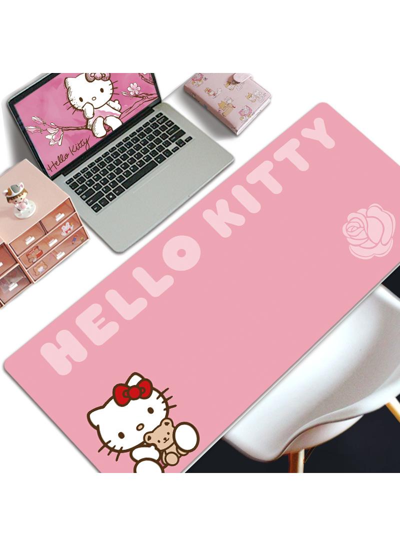 Loquat Hello Kitty Gift For Girls Gaming Mouse Pad Extended Large Mat Desk Pad Stitched Edges Mousepad Long Mouse Pad And Non-Slip Rubber Base Mice Pad 800X300X4mm - Image 1