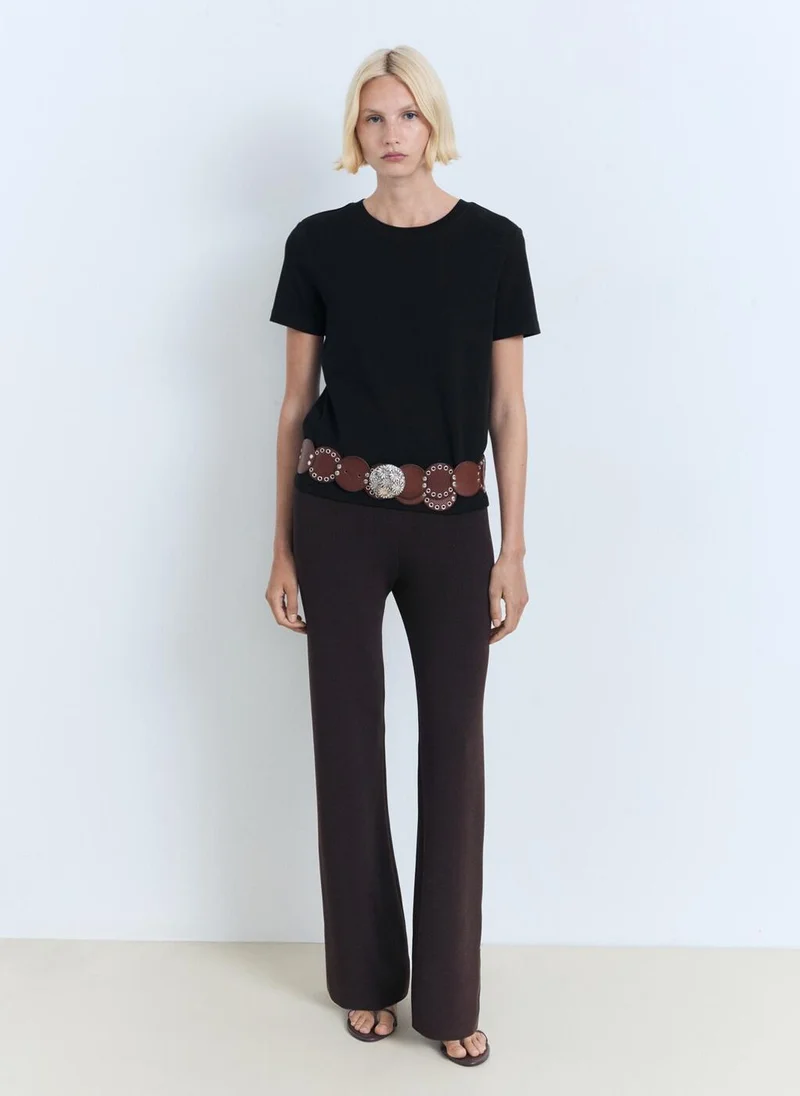 مانجو Cotton Short-Sleeved T-Shirt