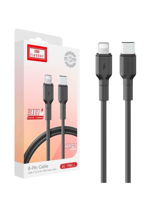 Earldom Charging Cable EC-198 Type-C-to-Lightning 30W - Image 3