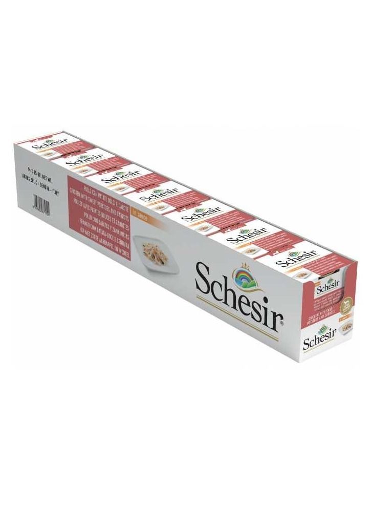 Schesir دجاج مع بطاطس وجزر طعام رطب للكلاب الصغيرة البالغة - Image 2