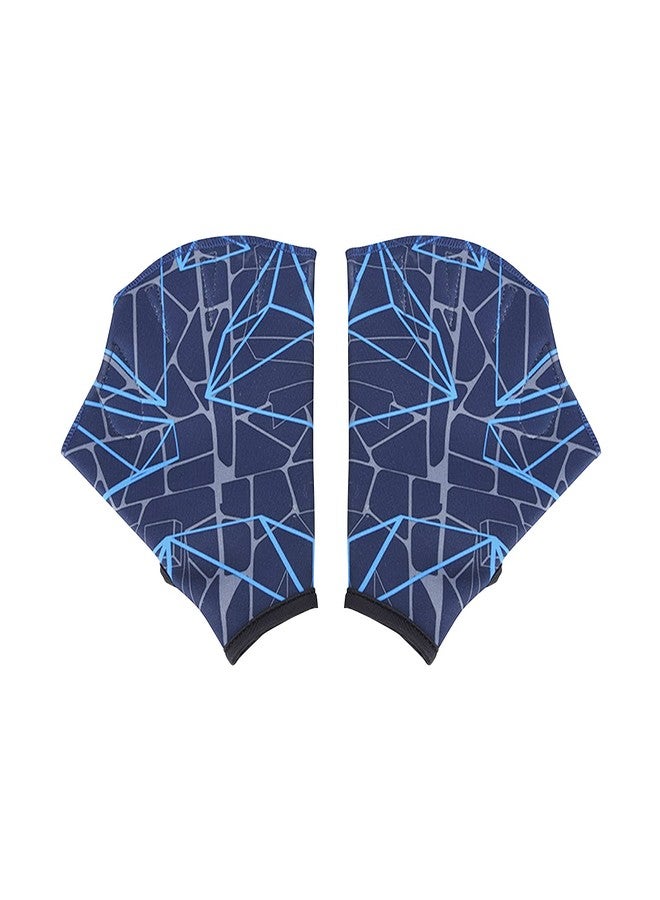 DEPHNES Nylon Swimming Gloves Aquatic Swimming Webbed Gloves Water Training Hand Webbed Hands Webbed Flippers Swim Gear Gloves Fit Aquatic Training Swim Costume Dive Hand Equipment (M) - Image 2