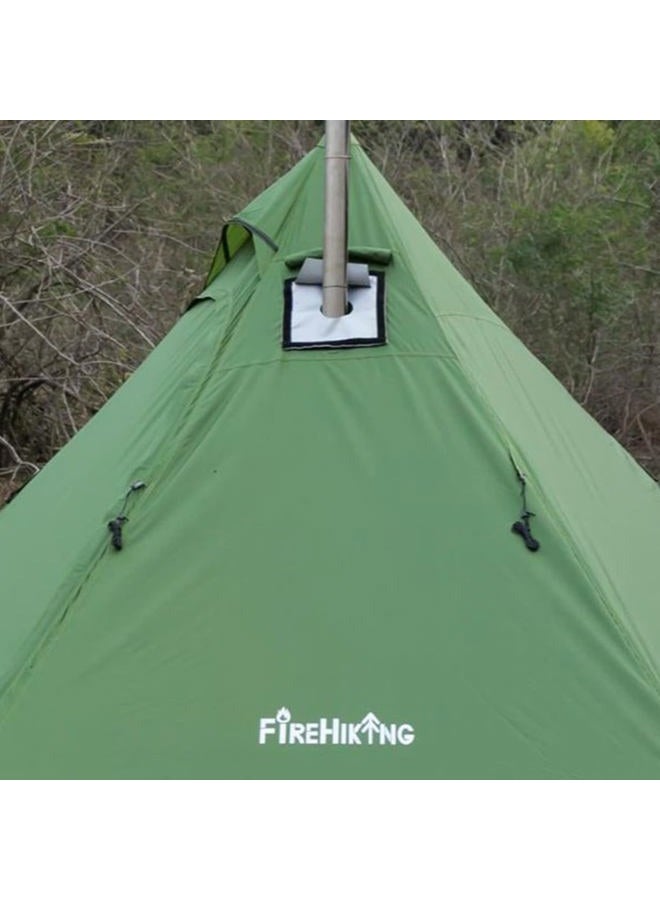 FIREHIKING Hot Tent Stove Jack 9" x 7.8" with Rain Flap Highly Flame-Retardant for Onetigris Hot Tent - Image 4
