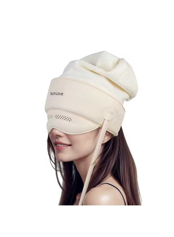 TechLove Head & Eye Massager – 3D Air Pressure & Heating Massage with Finger Simulation, Adjustable Fit, Foldable Design, 1550mAh Battery for Eye Strain, Tension Relief & Sleep Improvement - Image 2