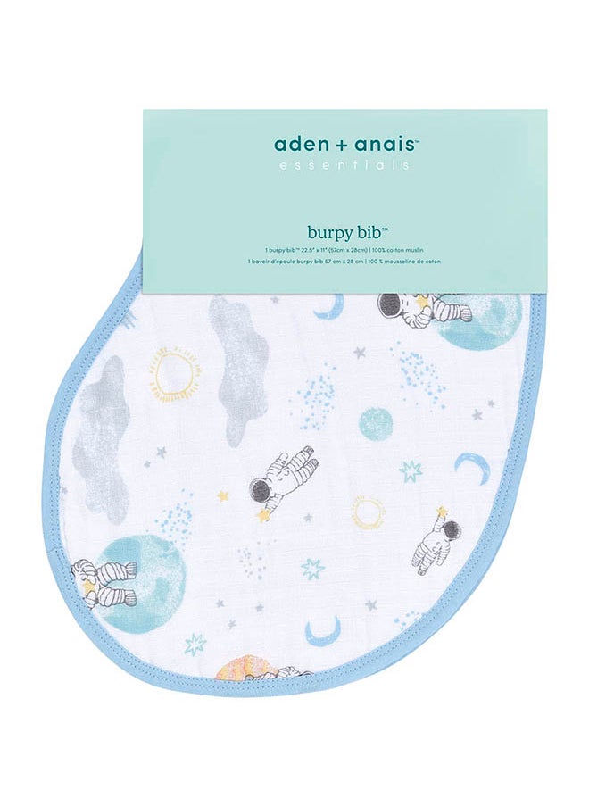 aden + anais - Pack Of 1 Essentials Muslin Baby Burpy Bib - Space Explorers - Image 1