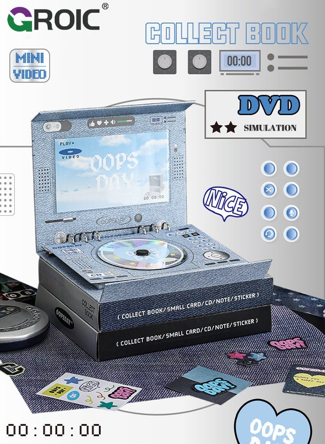 GROIC Large Photo Album , Self-Adhesive Scrapbook for DVD Storage and Photo Display, Decorative Memory Book with Protective Pages,Photocard Album Holder Book For Idol - Image 5