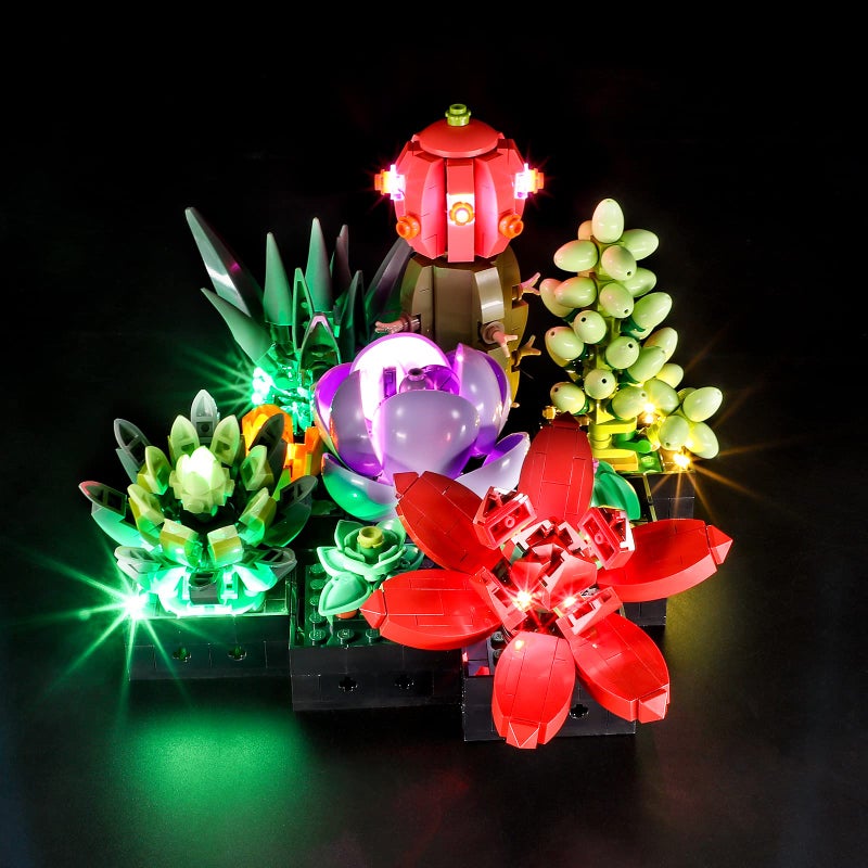 BRIKSMAX Led Lighting Kit for LEGO10309 Succulents Not Include The Lego Set Compatible with Lego Creator Expert 10309 Succulents Building Blocks Model - Image 3