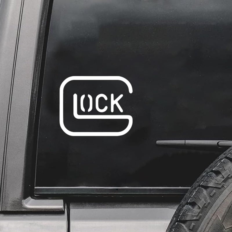 ZIMISI Safe Action Gun Car Sticker Decal Pistol Perfection Vinyl Waterproof Sticker Military Veteran Truck Bumper Decal for Locker Fridge Mailbox Laptop Water Bottle White - Image 3