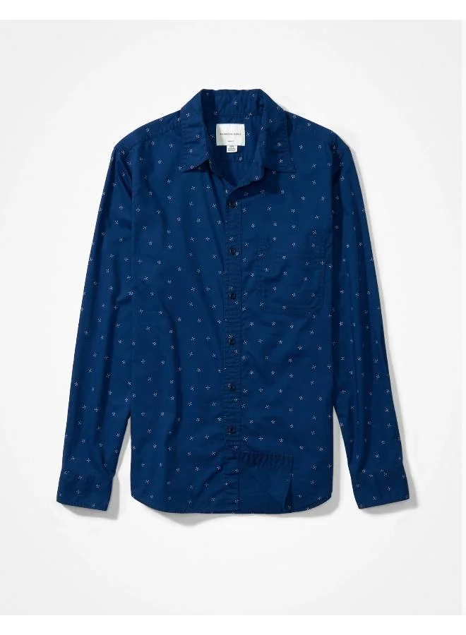 امريكان ايجل AE Printed Slim Fit Everyday Button-Up  Shirt