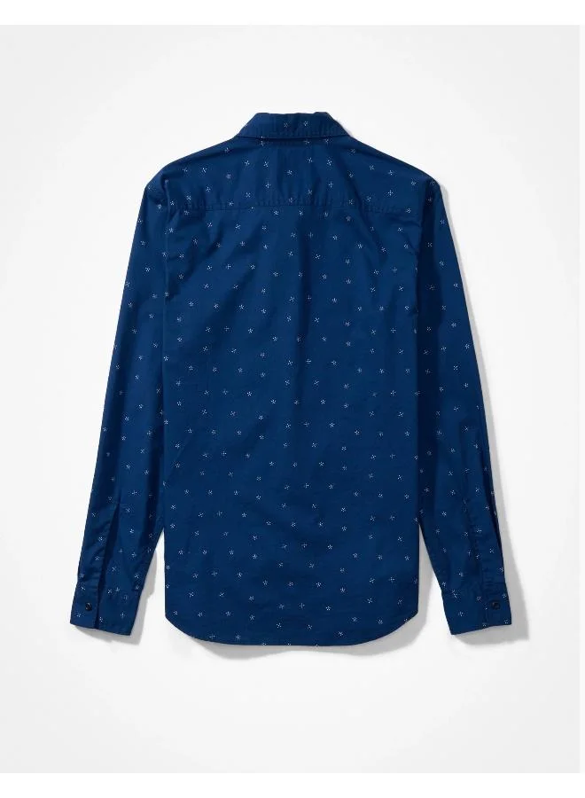 امريكان ايجل AE Printed Slim Fit Everyday Button-Up  Shirt