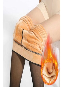 Qalina Life Imported Thin Skin Look Thinlooking Thermal Plush Women's Winter Tights  - Image 2