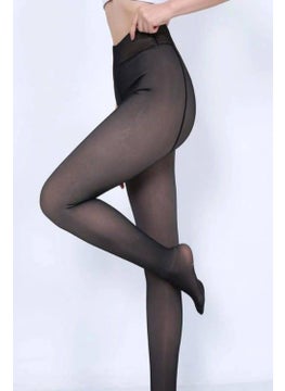 Qalina Life Imported Thin Skin Look Thinlooking Thermal Plush Women's Winter Tights  - Image 3