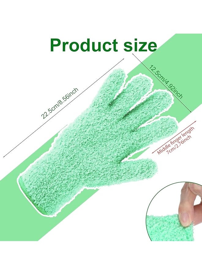 Microfiber Plant Dusting Gloves, Household Cleaning Mitt for Kitchen, Desk, Window u0026 Blind Cleaning - Image 2