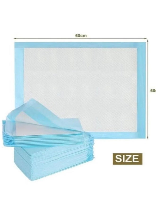 SHENGHUI 40 Pieces 60x60 cm Large Disposable Changing Pad Leak-Proof Underpad Bed Table Protector Mat, Soft Non-Woven Fabric - Image 2