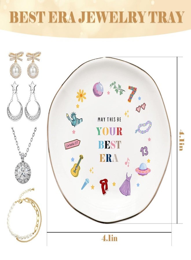 Bzelkry May This Be Your Best Era Ceramic Ring Dish, Jewelry Tray Birthday Christmas Gift for Girls Woman Mom Sisters Friends - Image 2