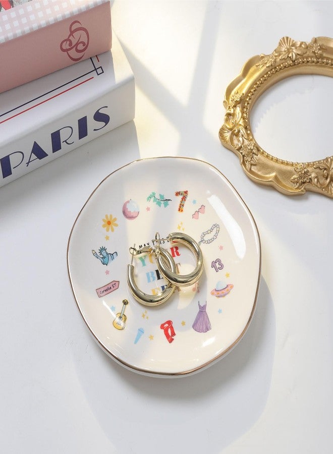 Bzelkry May This Be Your Best Era Ceramic Ring Dish, Jewelry Tray Birthday Christmas Gift for Girls Woman Mom Sisters Friends - Image 4