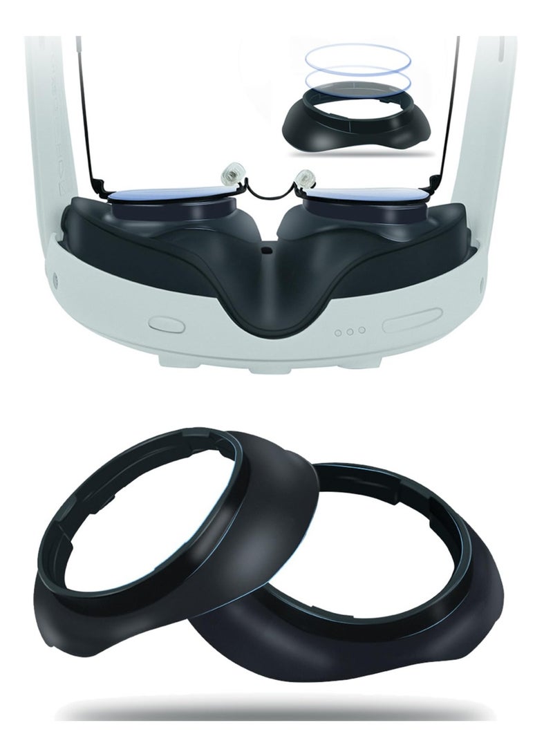 Glasses Spacer Protector for Meta Lens, Anti-Scratch Bumper Frame for Myopia Glasses, Compatible with Meta Accessories to Prevent Scratches on Lens Inserts. - Image 1