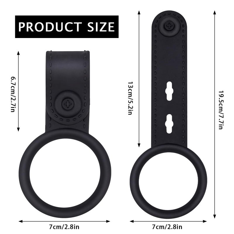 Aecsze 4 Pack Silicone Kitchen Towel Holder â€“ Soft & Waterproof Bathroom and Dish Towel Holder, Towel Clips for Kitchen, Cabinet, Stove, Oven Handle or Rods (Black, Non-Slip & Heat Resistant) - Image 2