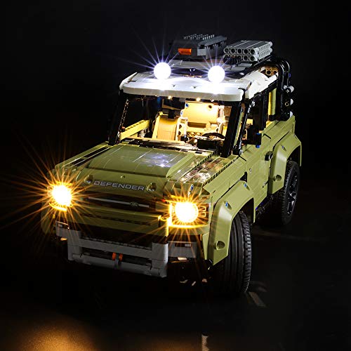BRIKSMAX Led Lighting Kit for Land Rover Defender Compatible with Lego 42110 Building Blocks Model Not Include The Lego Set - Image 1
