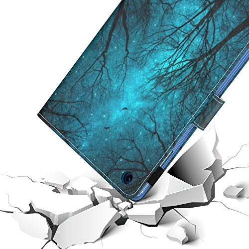 Dteck Case for iPad mini 1/2/3/4/5 - Slim Fit Premium PU Leather Multi-Angle View Folio Stand with Auto Wake/Sleep Smart Wallet Cover for iPad mini 1/Mini 2/Mini 3/Mini 4/Mini 5, Forest Night - Image 4