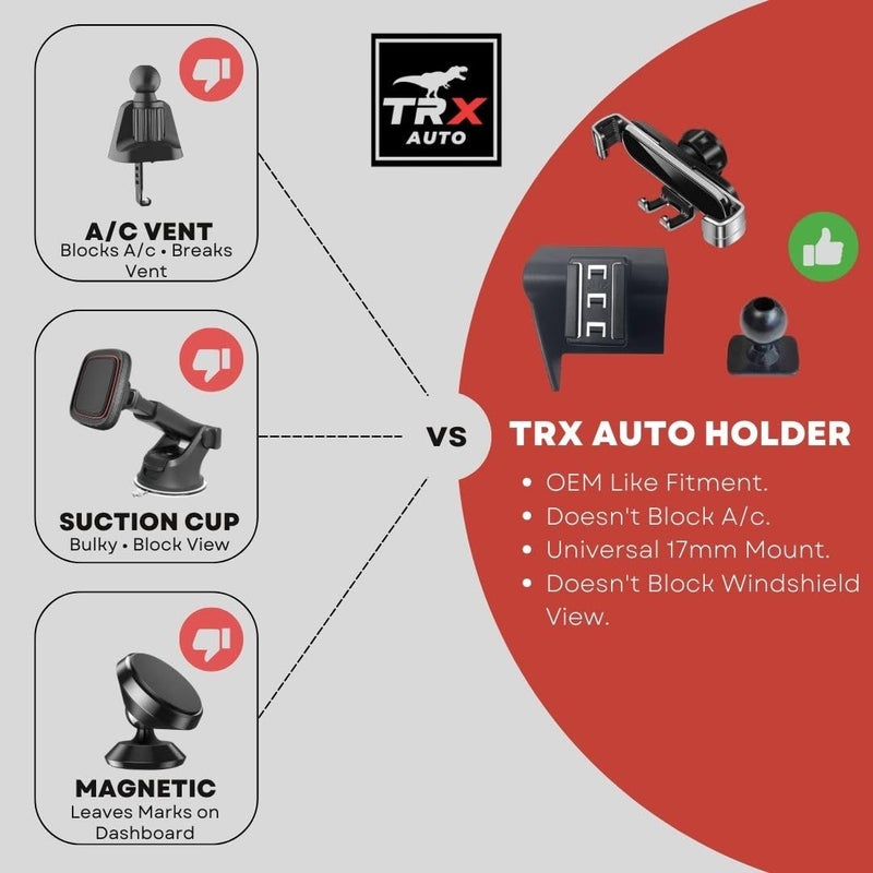 TRX AUTO Phone Holder Mount With Gravity Phone Holder For Toyota Camry 2021 To 2024 | Toyota Camry Accessories | Camry Mobile Phone Holder - Image 4