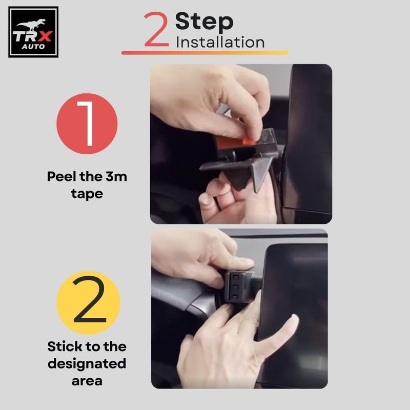TRX AUTO Phone Holder Mount With Gravity Phone Holder For Toyota Camry 2021 To 2024 | Toyota Camry Accessories | Camry Mobile Phone Holder - Image 3