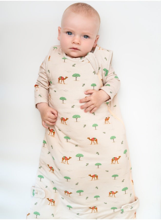Hushabye – Baby Sleep Bag – 1.0 TOG Bamboo – Camel - Image 1