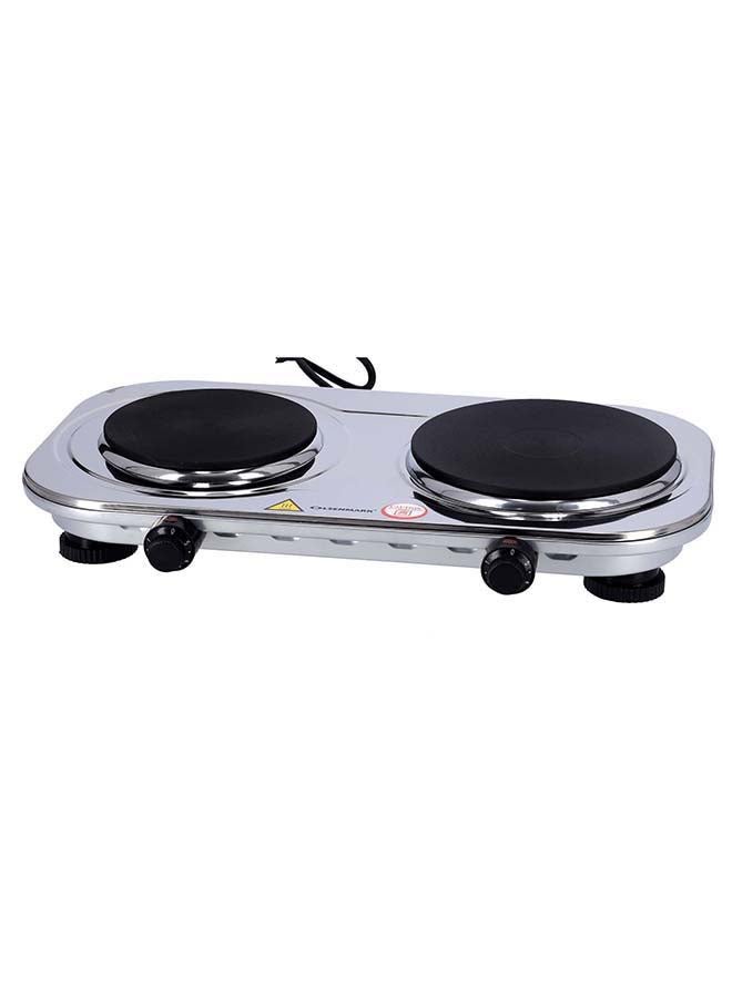 أولسنمارك موقد تسخين كهربائي مزدوج 2500 W OMHP2396 أسود/ فضي - Image 5