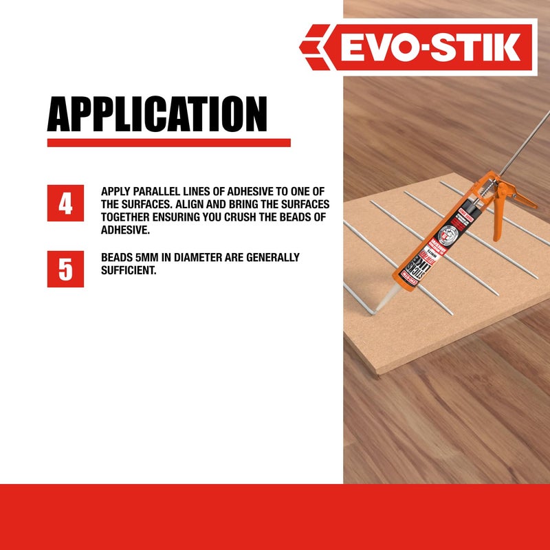 EVO-STIK Sticks Like Turbo Grab Adhesive - 290ML White - Image 5