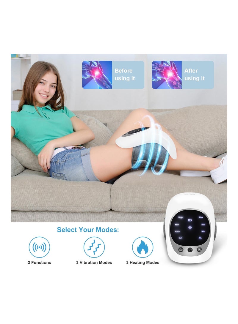 Knee Massager, Cordless Knee Massager with Multi-Function Screen, Physical Heating and Vibration Function, Best Product for A Comforting Massage - Image 5