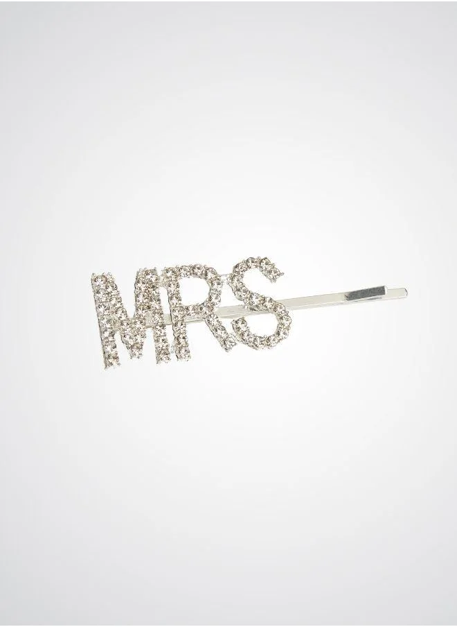 DAZED&ENGAGED MRS Diamante hair slides