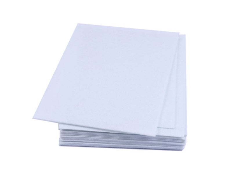 YYCRAFT Super Thick Stiff Felt Sheets Thick Felt 9 Inch X 12 Inch (Thickness:3.2mm) - 15 Pcs Pack, White - Image 1