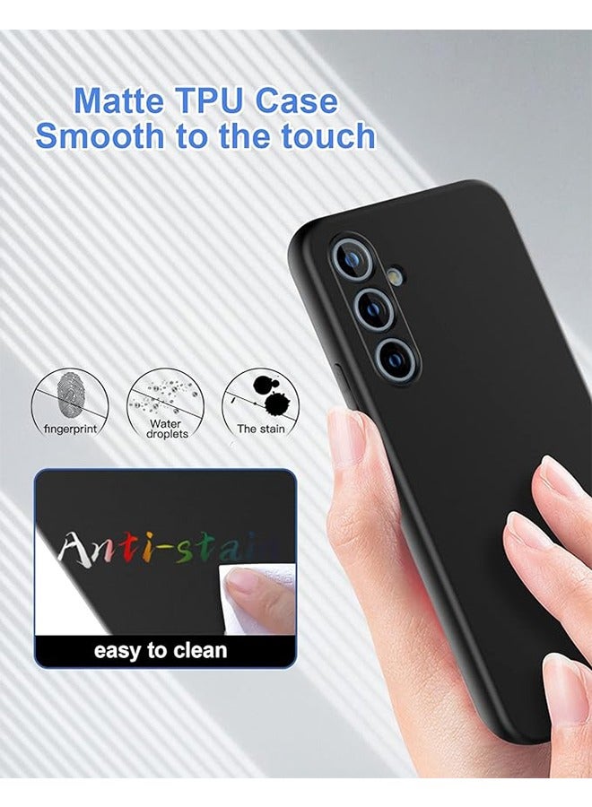 GKK Samsung Galaxy A55 5G Case  Cover, Liquid Gel Rubber Case with Soft Microfiber Lining Cushion Slim Hard Shell Shockproof Protective Cover for Samsung Galaxy A55 5G  (Black) - Image 3