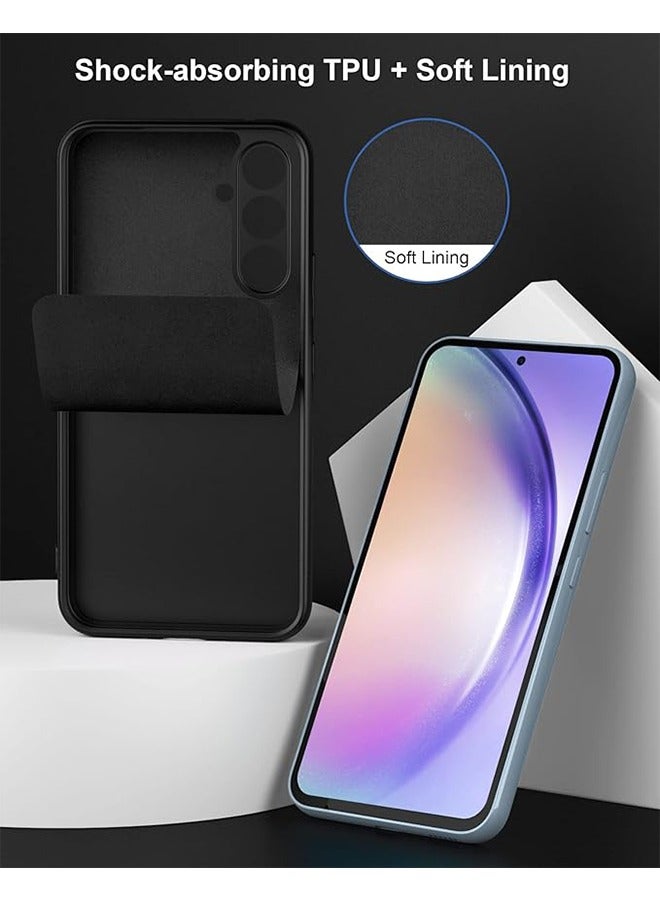 GKK Samsung Galaxy A55 5G Case  Cover, Liquid Gel Rubber Case with Soft Microfiber Lining Cushion Slim Hard Shell Shockproof Protective Cover for Samsung Galaxy A55 5G  (Black) - Image 5