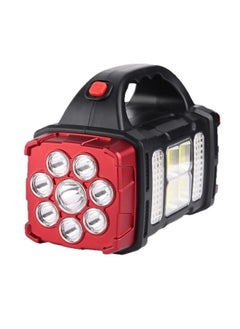 Generic Outdoor LED Flashlight Long Life Emergency Double Light Source Double Head Camping Light Solar Portable Lamp-Product Specifications:2678 Yellow (small Size)  - Image 5