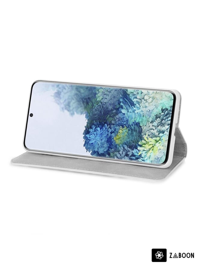 Zaboon Protective Case For Samsung Galaxy S21 5G Glitter Powder Horizontal Flip Leather Case with Card Slots & Holder & Lanyard - Image 5