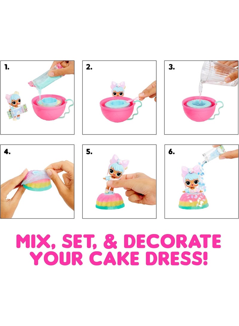 MGA L.O.L. Surprise! Mix & Make Birthday Cake Tots with Collectible Doll, DIY Cake Dress, Cake Making and Decorating, Ingredients and Glitter Sprinkles, - Image 4