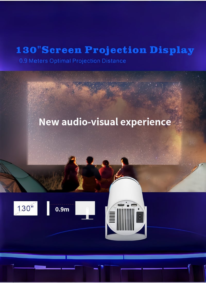داريو - جهاز عرض محمول ذكي 5G بدقة HD 1080P - يدعم 4K، WiFi6، بلوتوث 5.0، أندرويد 11، تصحيح الزاوية التلقائي - متوافق مع أندرويد/آي أو إس/صندوق التلفاز/HDMI/USB/وحدة تحكم PS4/PS5/آيفون/سامسونج/هواوي/شياومي - Image 1