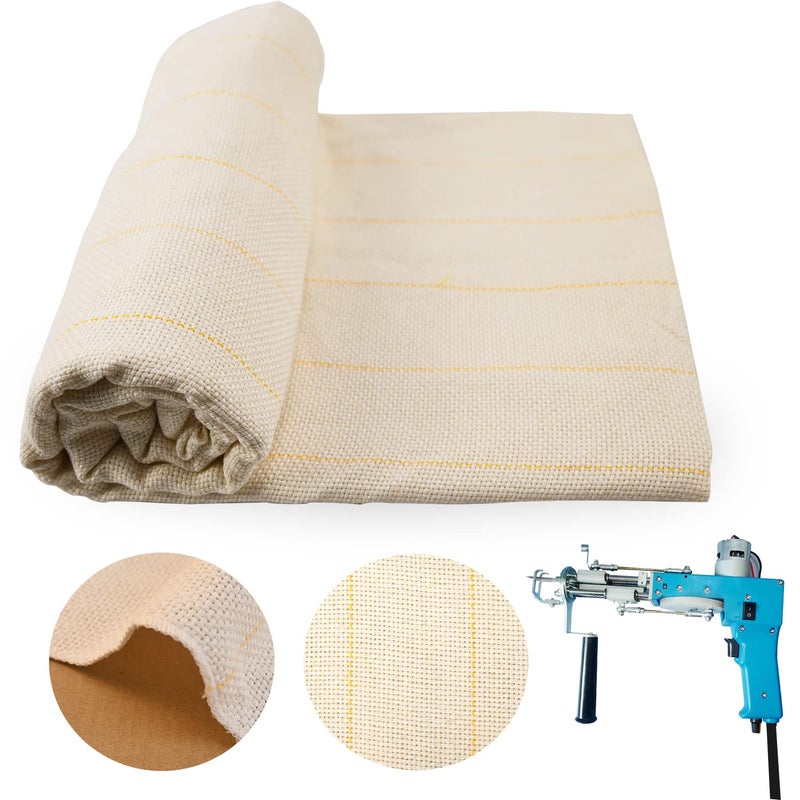 157 x 59 Upgraded Overlocking Tufting Cloth with Marked LinesLarge Monks Cloth for Tufting Gun  Punch NeedleTufting FabricPrimary Tufting ClothPunch Needle FabricPunch Needle Cloth
