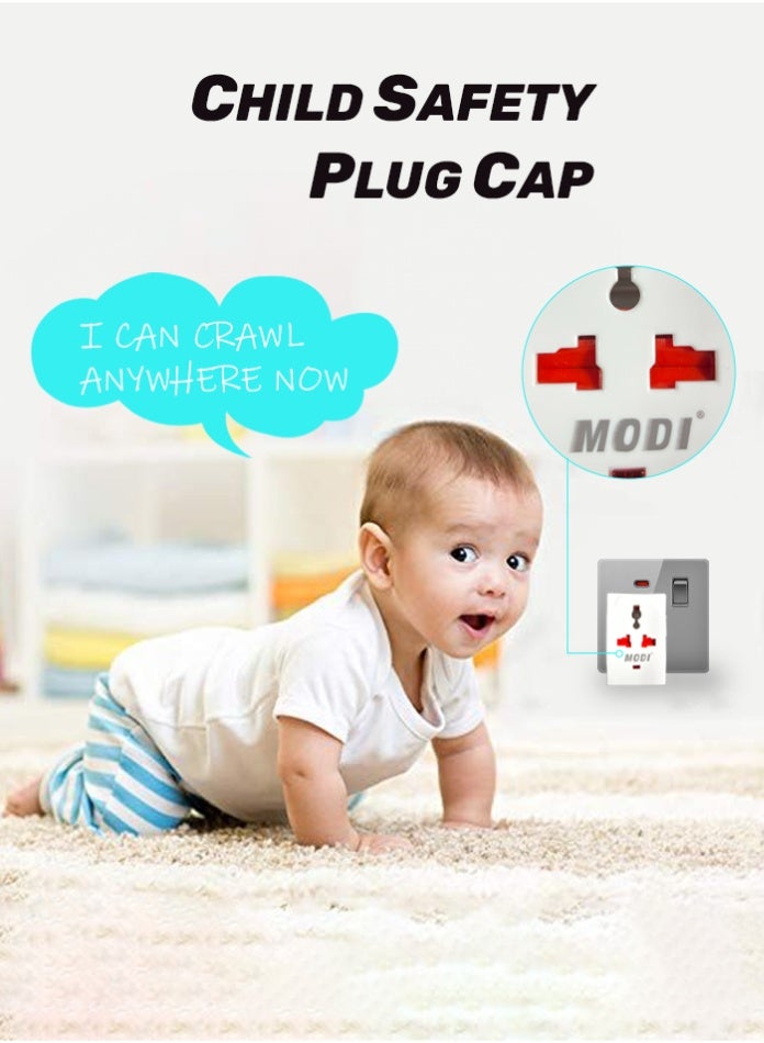 MODI 3 Side Universal Conversion Plug Adapter | Multi Socket Travel Plug | ABS Fireproof Material | Compact Adapter with Child Safety Design - Image 3