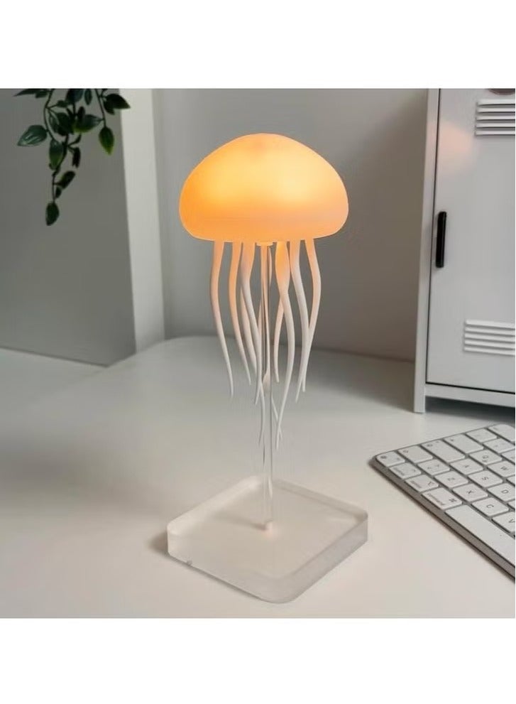 JAJEEK Voice-Controlled Dancing Jellyfish Lamp with Touch Sensor – Color-Changing LED Floating Jellyfish Light – Rechargeable RGB Gradient Night Lamp for Kids and Adults – Calming Bedroom & Living Room Décor - Image 1